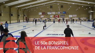 Balais pierres et curling au 50e Bonspiel de la francophonie [upl. by Aissenav302]