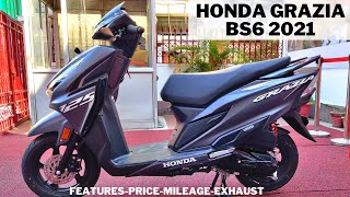 Honda Grazia BS6 2021 🔥  Honda Grazia Sports Edition  Detailed Review  Better than TVS Ntorq [upl. by Lelia75]