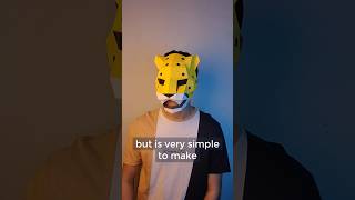 Cheetah mask 🐆 cosplay costume craft [upl. by Asirac]