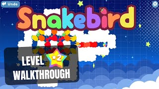 Snakebird Level ⭐2 Walkthrough [upl. by Samford]