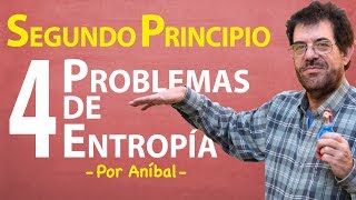 Segundo Principio 4 problemas de Entropía  Biofísica CBC  Física En Segundos [upl. by Elagiba971]