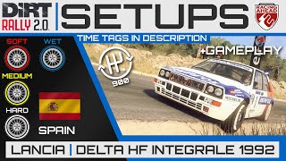 Lancia Delta HF Integrale 1992  Spain SETUPS  DiRT Rally 20 [upl. by Aneelahs]