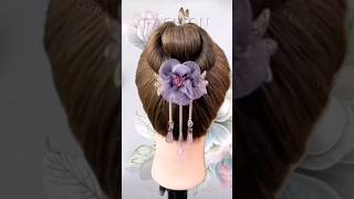 Simple and beautiful updo hairstyle updo hairstyle [upl. by Eleanor]