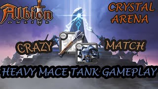 Heavy Mace Tank Gameplay  Crystal Arena CrystalSeason 20  Albion Online [upl. by Jaymee254]