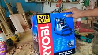 spray gun elektrik ryobi ps 1000 electric hvlp paint sprayer [upl. by Duster]