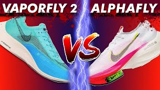 NIKE VAPORFLY 2 VS ALPHAFLY UltraSersh [upl. by Cissy]