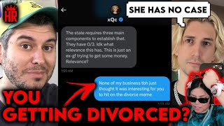 Ethan Klein Leaks XQC DMs about being Married to Adept  XQC Responds [upl. by Euqnomod]