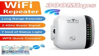 Wireless WiFi Repeater 300Mbps WiFi Extender Amplifier Booster Router 80211N WPS Long Review [upl. by Jehius]