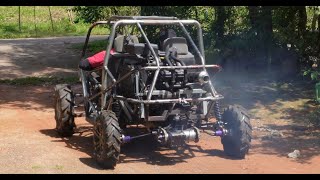 Buggy 1st Test Drive  Homemade buggy with differential locking system part 4 [upl. by Putnam820]