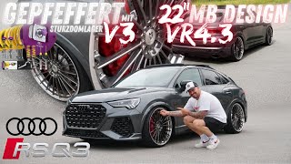 RSQ3 mit gepfeffert V3 mit Sturzdomlager amp 22quot MB Design VR43 [upl. by Nytsrik122]