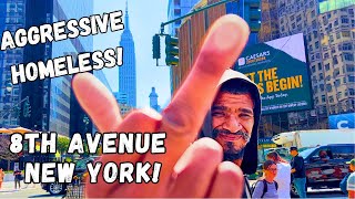 NYC CRIME ROW Raw amp Uncut Footage  AGGRESSIVE HOMELESS [upl. by Oneil551]