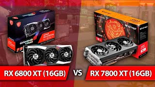 RX 6800 XT vs RX 7800 XT [upl. by Yelknirb]