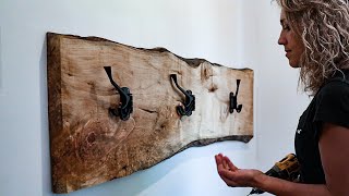 EASY Coat Rack in 5 Minutes  DIY LIVEEDGE [upl. by Loziram307]