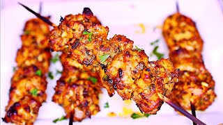 Baked Chicken Thighs Skewers Recipe  Easy Chicken skewers [upl. by Eenafit]