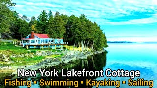 New York Waterfront Property For Sale  Lakefront Homes For Sale  2bd  2ba  1 acre Lake Cottages [upl. by Sunderland]