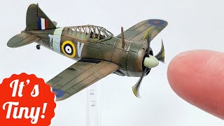 1144 Brewster Buffalo Aircraft RAF  Mark 1 Models  MY FIRST SCALE MODEL [upl. by Yevol]