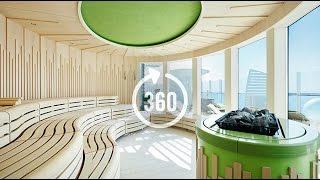 AIDAprima Rundgang in 360 Grad Organic Spa  Wellness und Beauty auf AIDA Kreuzfahrt [upl. by Aicitan]