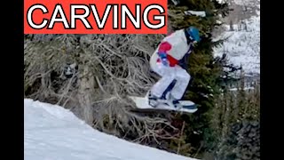 Snowboarding Keystone Carving amp Crashing with Burton StepOn [upl. by Aihsit686]