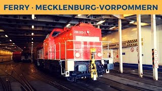 Ferry MECKLENBURGVORPOMMERN in Rostock Deutsche Bahn DB 298 3237 shunting Cargo Train [upl. by Nodyroc]