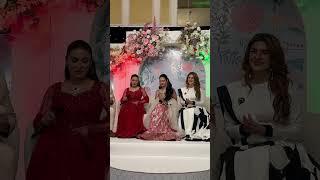 Showbiz stars Ayeza Khan Kubra Khan Sarah Khan meet amp greet london [upl. by Tsew62]