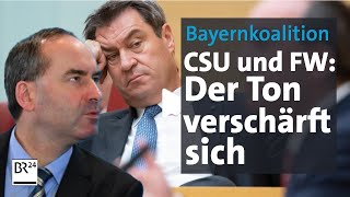 CSU und Freie Wähler Konkurrierende Koalitionäre  Kontrovers  BR24 [upl. by Eirruc]