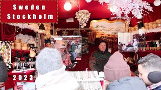 Stockholms Stortorget Forst Julmarknad Gamla Stan 2023 [upl. by Akived]