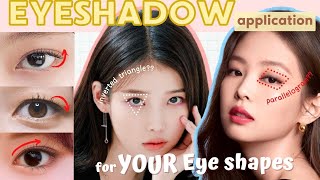 Beginners Guide  EYESHADOW Application for Different EYE SHAPES  Best eye makeup for your eyes [upl. by Jeff328]