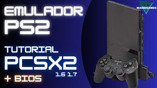 Tutorial Emulador PlayStation 2  PCSX2  Descarga BIOS  V 16 y 17 para PC de gama baja en 2024 [upl. by Jerrome]