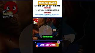 Cat out of the bag englishexpressions englishidioms idiomsandphrases [upl. by Linnea]