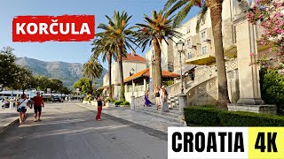 CROATIA 🇭🇷 4K Korčula Old Town — Walking Tour 2023 [upl. by Ulla]