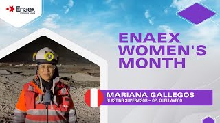 Enaex Womens Month Get to know Mariana Gallegos from Peru [upl. by Anan]