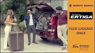 The Next Gen Ertiga  Flexi Luggage space  Shivam Autozone [upl. by Suidualc]