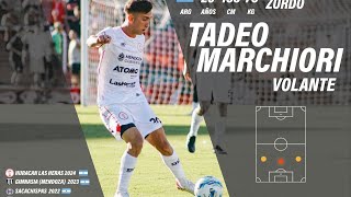 ▶️ Tadeo Marchiori ⚽️🇦🇷 Volante Ofensivo [upl. by Mutz]