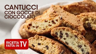 CANTUCCI AL CIOCCOLATO di Benedetta Rossi  Ricetta TV Fatto in Casa per Voi [upl. by Alenson]