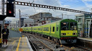 Irish Rail 851020 class DART train 86088624 arrives and Departs Connolly Station for Malahide [upl. by Gnof803]