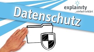 Datenschutz einfach erklärt explainity® Erklärvideo [upl. by Cirdek]