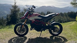 Ducati Hypermotard 939 SP  RAW V  Hebalm Austria  without windnoise [upl. by Libna739]