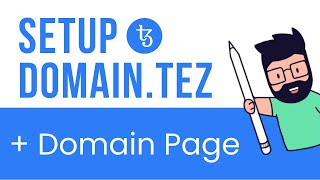 How to Buy a Tezos Domain amp setup Tez Domain Page [upl. by Lerner580]