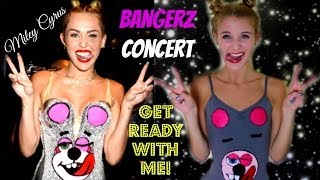 Get Ready With Me  Miley Cyrus BANGERZ Concert ♥ Makeup Hair amp Outfit [upl. by Wey]