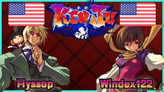 KenJu Atomiswave  Hyssop 🇺🇸 VS 🇺🇸 Windex122  FLYCAST FIGHTCADE 2 [upl. by Rivy]