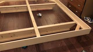 Floating bed king size Diy [upl. by Wilcox]