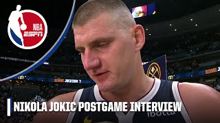 Nikola Jokic says Nuggets are ‘enjoying the moment’ by playing together  NBA on ESPN [upl. by Juieta44]