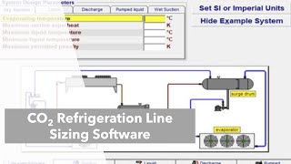 CO2 Refrigeration Line Sizing Demo using MicroPipe [upl. by Straub]