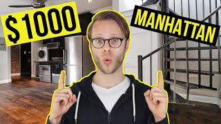 What 1000 can get You in NYC  2020 Manhattan Apartment Tour [upl. by Mohorva467]