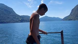 Cliff diving in Lugano 🇨🇭 Switzerland [upl. by Stefanie473]