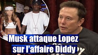 Musk attaque Lopez sur laffaire Diddy [upl. by Silbahc318]