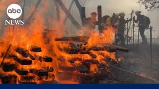 Urgent evacuation orders in California amidst intense heat wave wildfire [upl. by Scrivenor744]