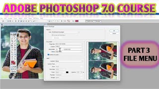 Adobe Photoshop 70  Photoshop File Menu Course  Photoshop Course in hindi [upl. by Nairahcaz]