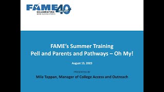 FAFSA Simplification Pell Parents and Pathways [upl. by Edgell]