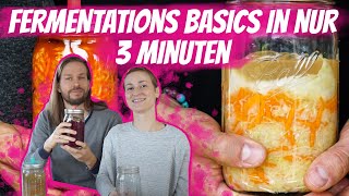 Gemüse fermentieren  die absoluten Basics in nur 3 Minuten [upl. by Islehc435]